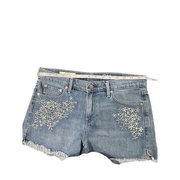 Gap 1969 Original Best Girlfriend Short Embroidered accent Size 28 (waist) - Picture 8 of 10
